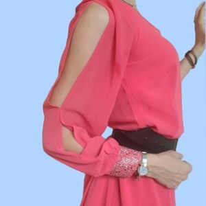 Tunic - One Shoulder, Cut Sleeve